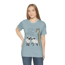Load image into Gallery viewer, "The Good Shepherd" John 10:11 Adult Unisex Jersey Short Sleeve Tee