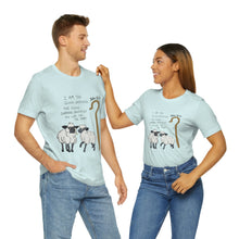 Load image into Gallery viewer, "The Good Shepherd" John 10:11 Adult Unisex Jersey Short Sleeve Tee
