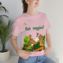 Load image into Gallery viewer, LiLi Rabbit "Got veggies?" Adult Unisex Jersey Short Sleeve Tee