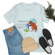 Load image into Gallery viewer, Galations 6:9 Scripture Mouse Adult Unisex Jersey Short Sleeve Tee