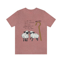 Load image into Gallery viewer, "The Good Shepherd" John 10:11 Adult Unisex Jersey Short Sleeve Tee