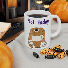 Load image into Gallery viewer, LiLi Rabbit "Not Today" Ceramic Mug 11oz