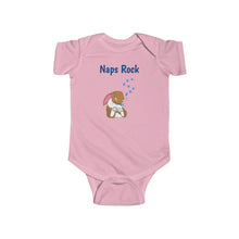 Load image into Gallery viewer, LiLi Rabbit "Naps Rock" Infant Fine Jersey Bodysuit