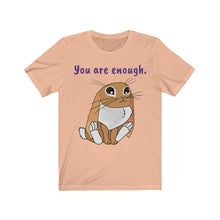 Load image into Gallery viewer, LiLi Rabbit "You are enough." Adult Unisex Jersey Short Sleeve Tee