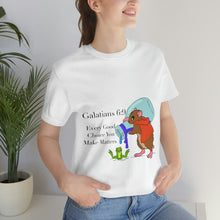 Load image into Gallery viewer, Galations 6:9 Scripture Mouse Adult Unisex Jersey Short Sleeve Tee
