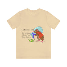 Load image into Gallery viewer, Galations 6:9 Scripture Mouse Adult Unisex Jersey Short Sleeve Tee
