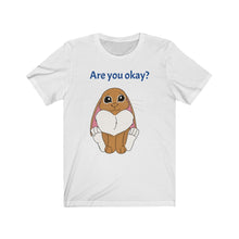 Load image into Gallery viewer, LiLi Rabbit &quot;Are you okay?&quot; Adult Unisex Jersey Short Sleeve Tee
