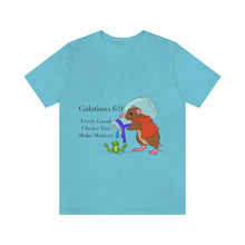 Load image into Gallery viewer, Galations 6:9 Scripture Mouse Adult Unisex Jersey Short Sleeve Tee
