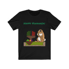 Load image into Gallery viewer, LiLi Rabbit &quot;Happy Kwanzaa&quot; Adult Unisex Jersey Short Sleeve Tee
