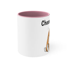 Load image into Gallery viewer, LiLi “Choose Peace” Accent Coffee Mug, 11oz
