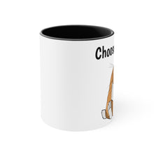 Load image into Gallery viewer, LiLi “Choose Peace” Accent Coffee Mug, 11oz
