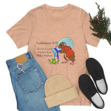 Load image into Gallery viewer, Galations 6:9 Scripture Mouse Adult Unisex Jersey Short Sleeve Tee
