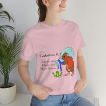 Load image into Gallery viewer, Galations 6:9 Scripture Mouse Adult Unisex Jersey Short Sleeve Tee
